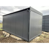 Kancelársky a obytný kontajner D18 s dreveným obkladom