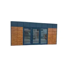 Kancelársky a obytný kontajner D18 s dreveným obkladom