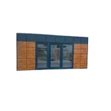 Kancelársky a obytný kontajner D18 s dreveným obkladom