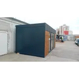 Kancelársky a obytný kontajner D18 s dreveným obkladom